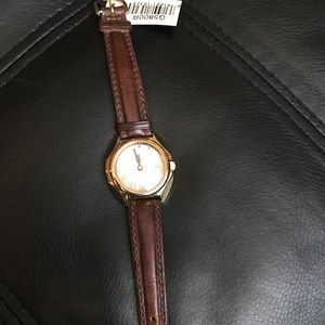 NEW W/TAGS- Guess Watch W/ Leather Strap
